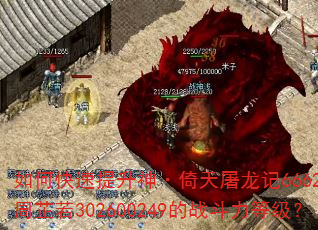 如何快速提升神·倚天屠龙记6662九阴·周芷若302600249的战斗力等级? 如何快速提升神·倚天屠龙记6662九阴·周芷若302600249的战斗力等级?