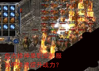 盘古修神单职业新服如何快速提升战力? 盘古修神单职业新服如何快速提升战力?
