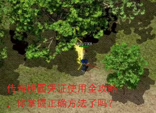 传奇桃园凭证使用全攻略,你掌握正确方法了吗? 传奇桃园凭证使用全攻略,你掌握正确方法了吗?