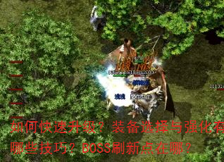如何快速升级?装备选择与强化有哪些技巧?BOSS刷新点在哪? 如何快速升级?装备选择与强化有哪些技巧?BOSS刷新点在哪?