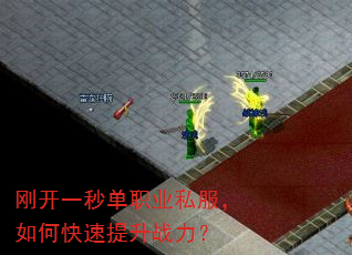 刚开一秒单职业私服,如何快速提升战力? 刚开一秒单职业私服,如何快速提升战力?