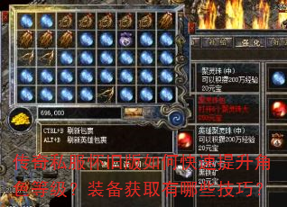 传奇私服怀旧版如何快速提升角色等级?装备获取有哪些技巧? 传奇私服怀旧版如何快速提升角色等级?装备获取有哪些技巧?