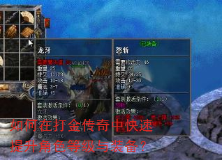 如何在打金传奇中快速提升角色等级与装备? 如何在打金传奇中快速提升角色等级与装备?
