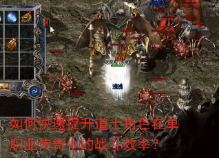 如何快速提升道士角色在单职业传奇中的战斗效率? 如何快速提升道士角色在单职业传奇中的战斗效率?